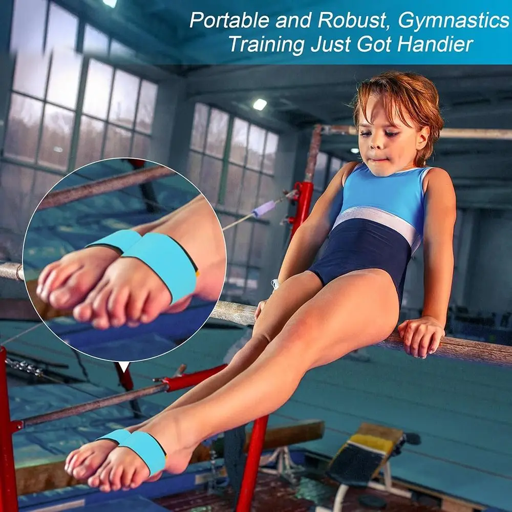 Dance Equipment Gymnastics Tumbling Trainer Elastic Durable Sticky Feet Together Adjustable Gymnastics Sticky Toes 1pair gymnastics dance accessories