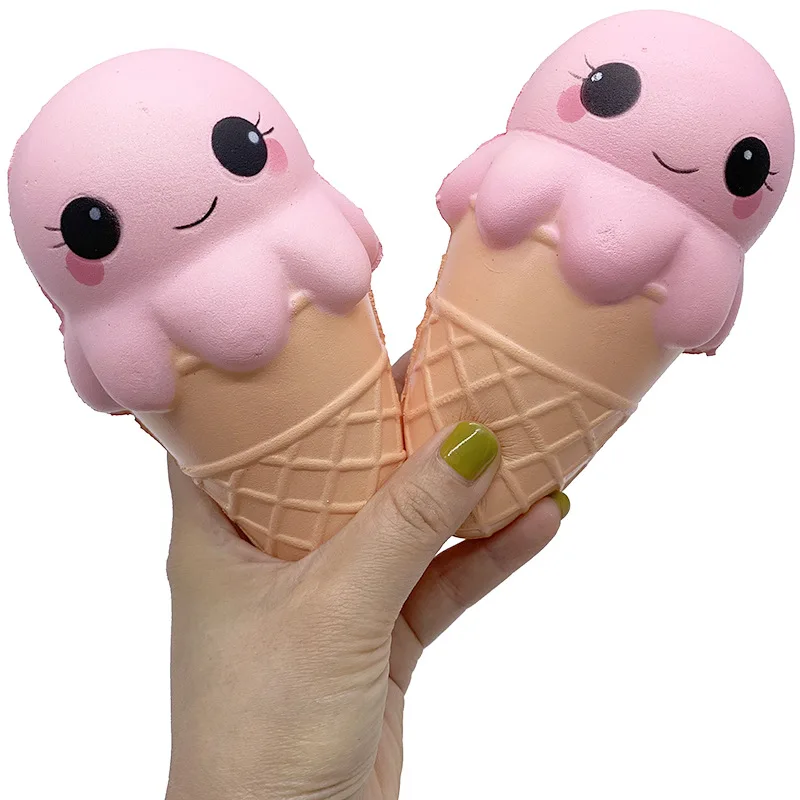 

Squishy New Product, Simulation Smile Ice Cream, Slow Rebound Ice Cream Pu Slow Rebound Pinch Happy Decompression Toy