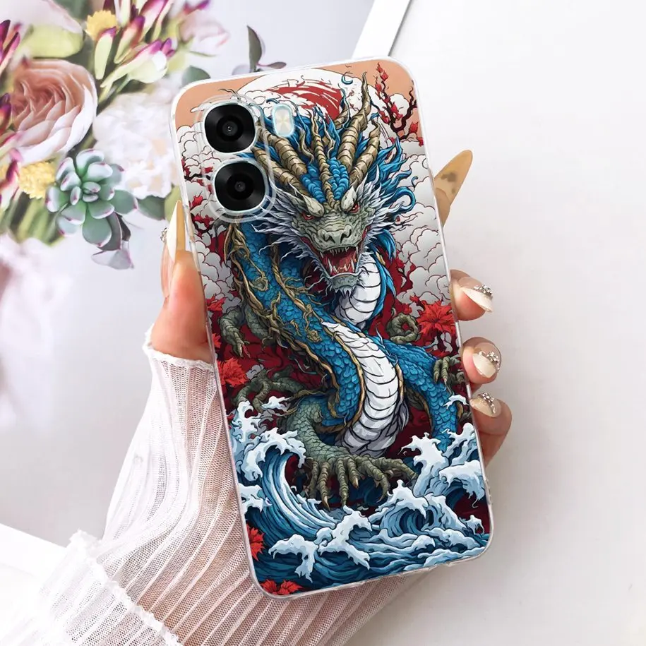 Luxury Dragon Cartoon Soft Silicone Phone Case - 6.75