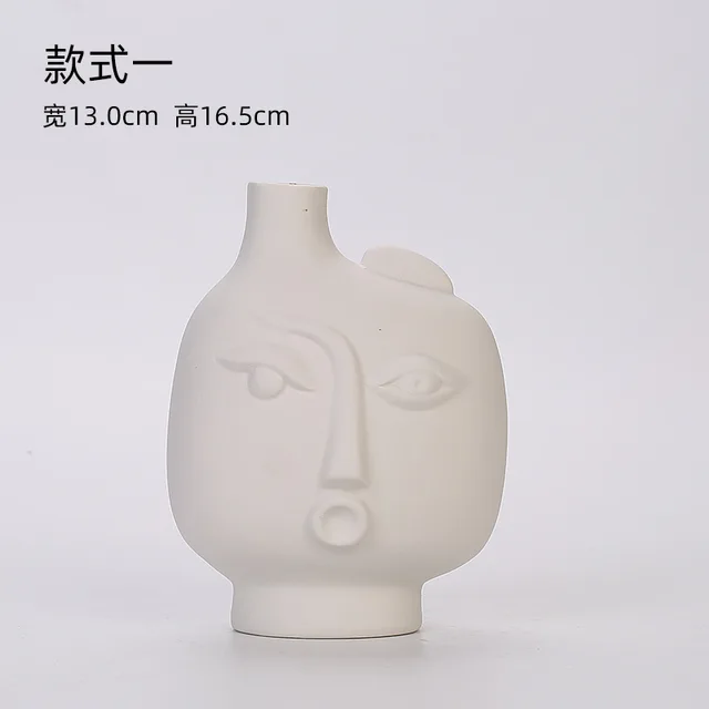 NUOVI vasi in ceramica semplici e moderni nordici Decorazione a combustione semplice Soggiorno Ufficio Arredamento per la casa Bottiglie creative a forma di corpo 6