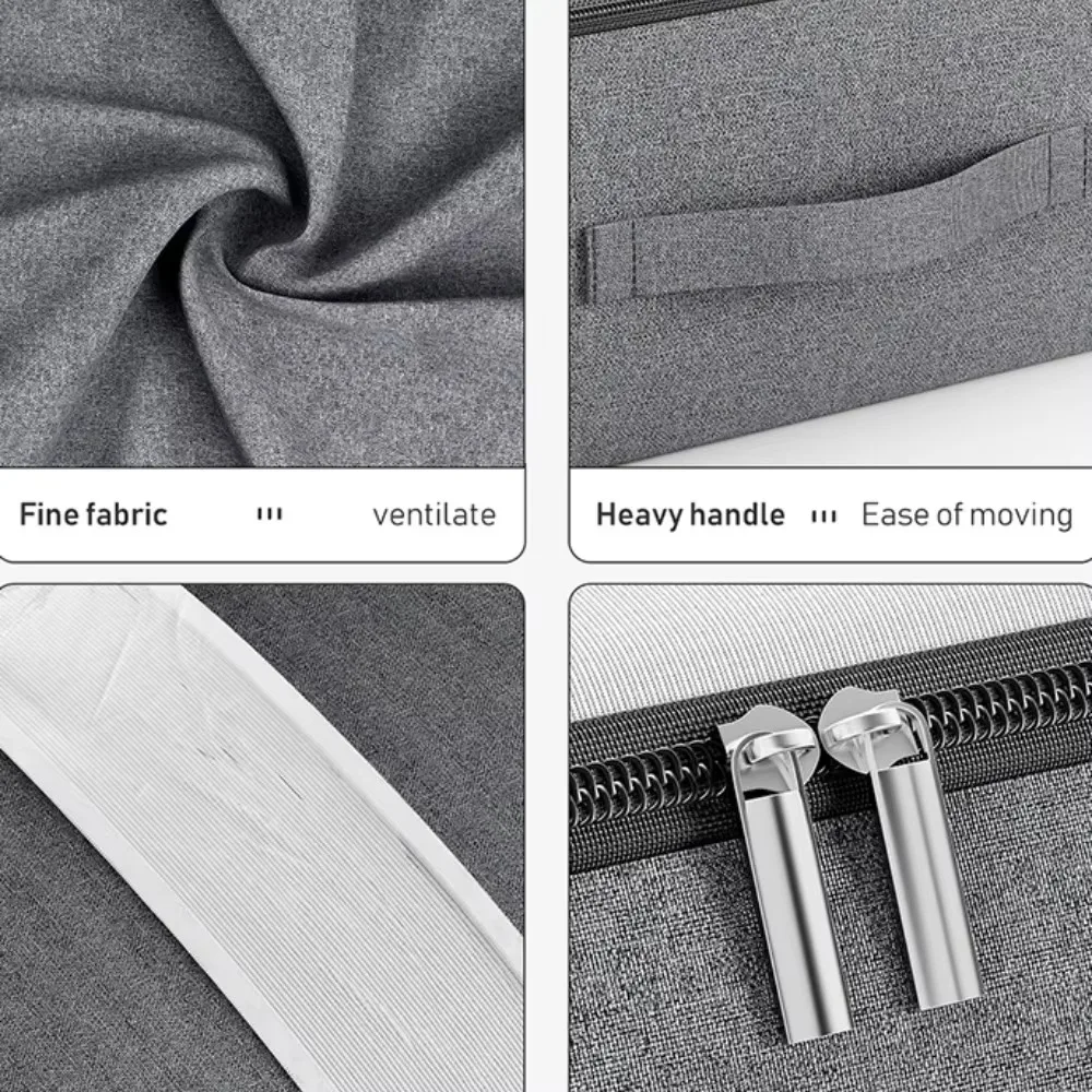 Underbed Storage Bag Moisture-Proof Clothing Storage Foldable Dustproof and  Widening and Thickening Handle Home Organizer Bags 6