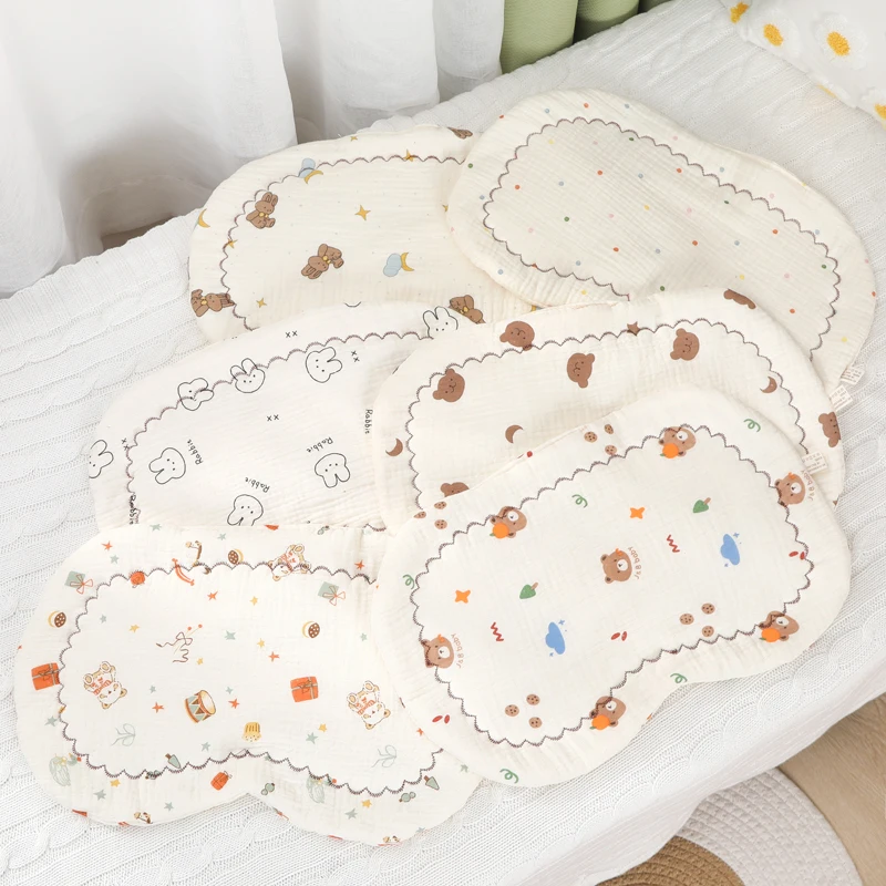 Newborn Pillow Baby Head Pillow Soft Breathable Neck Support Stroller Pillows Baby Travel Pillow Baby Supplies