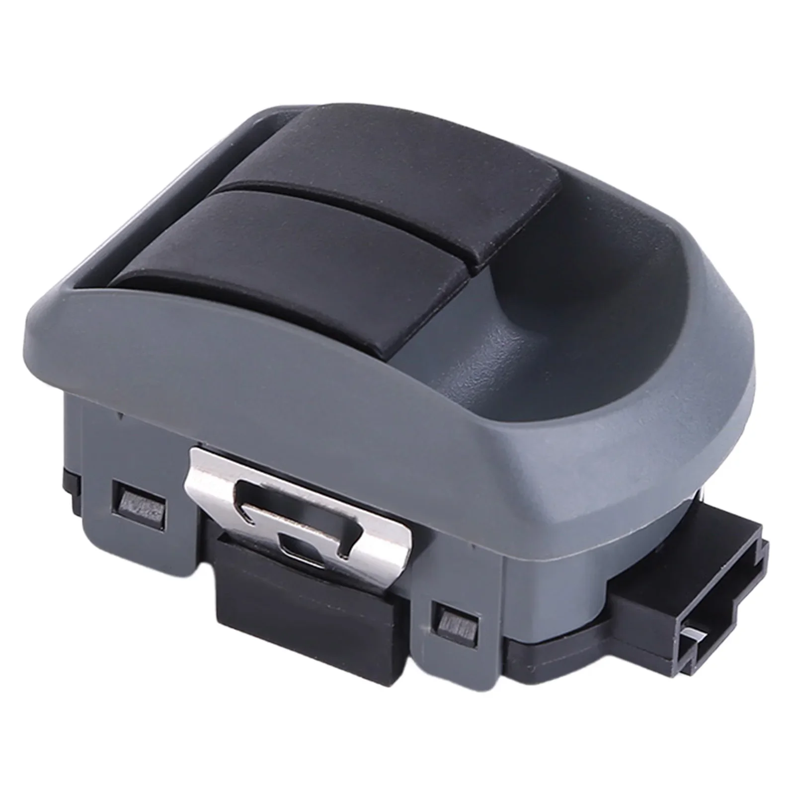 Black Plastic Double Window Switch for Interior Use