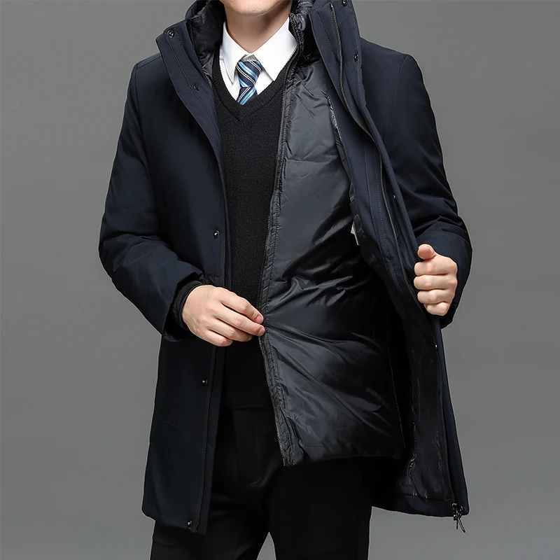 2021 Winter Warm Thick Parkas Jacket Men Cotton Casual Parkas Jacket Coat Men Brand Loose Parkas
