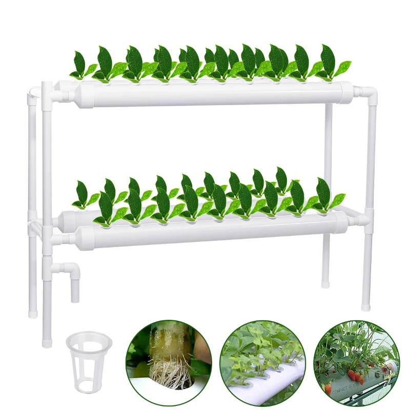 

110V/220V 36 Holes Hydroponic Piping Site Grow Kit Water Culture Planting Box Garden Hydroponic System Nursery Pot Planting Rack