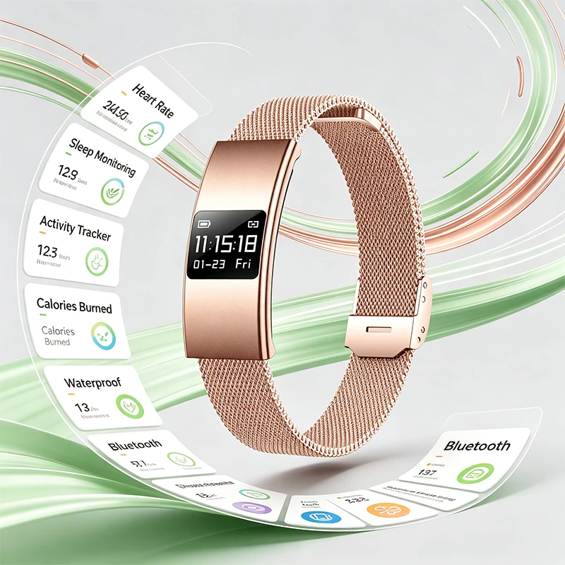 Premium Smart Fitness Tracker – Sleep Monitoring, 170+ Sports Modes, IPX8 Waterproof, Ideal Couple Fitness Gift