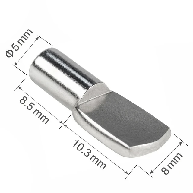 5Mm Cabinet Shelf Support Pegs Spoon Shape Metal Shelf Pins for Shelves,  100Pcs Silver Color - AliExpress