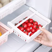 Multi Functional Refrigerator Storage Basket, Retractable Refrigerator Partition Storage Rack, Kitchen Drain 1