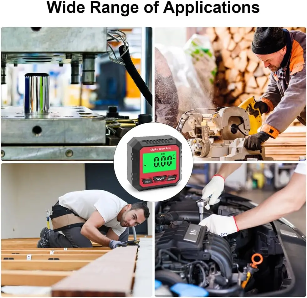Digital Angle Meter Magnetic Absolute and Relative Measurement Angle and Slope Conversion Inclinometer