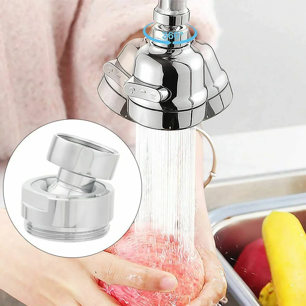 Faucet Aerator Faucet Adapter Water Tap Connector Faucet Switch Adapter 360 Degree Adjustable Aerator Adapter Swivel Aerator Connector Tap For Bathroom Kitchen Bidet Faucet Accessories