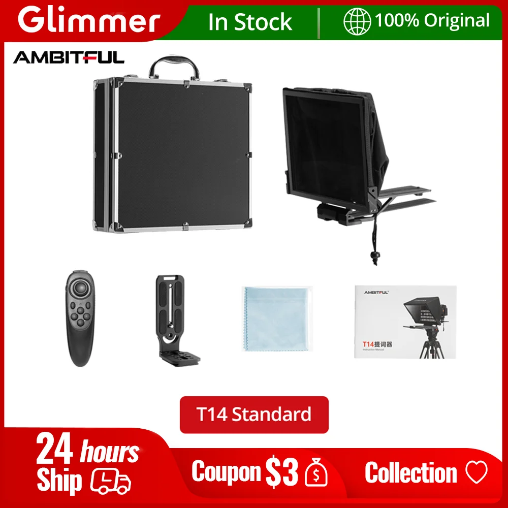 AmbitfulT14TeleprompterBigScreenPrompterProfessionalInterview