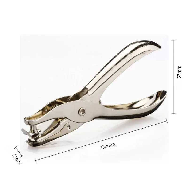 Circle Hole Punch Single Handheld Circle Shaped Hole Puncher 8 Sheet Capacity 3mm 6mm of Diameter of Hole Paper Punch for Office Supplies