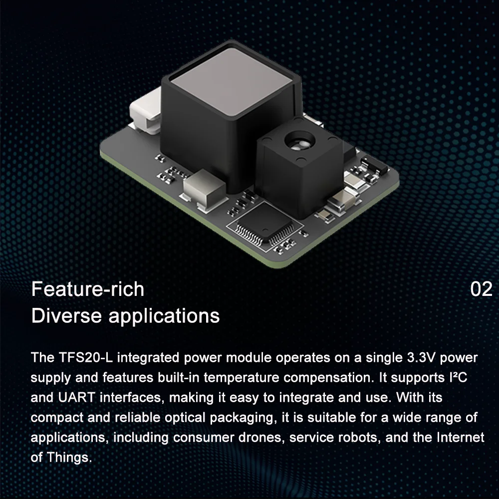 Benewake TFS20-L Miniaturized Single-Point LiDAR Module 20M Detection Range UART