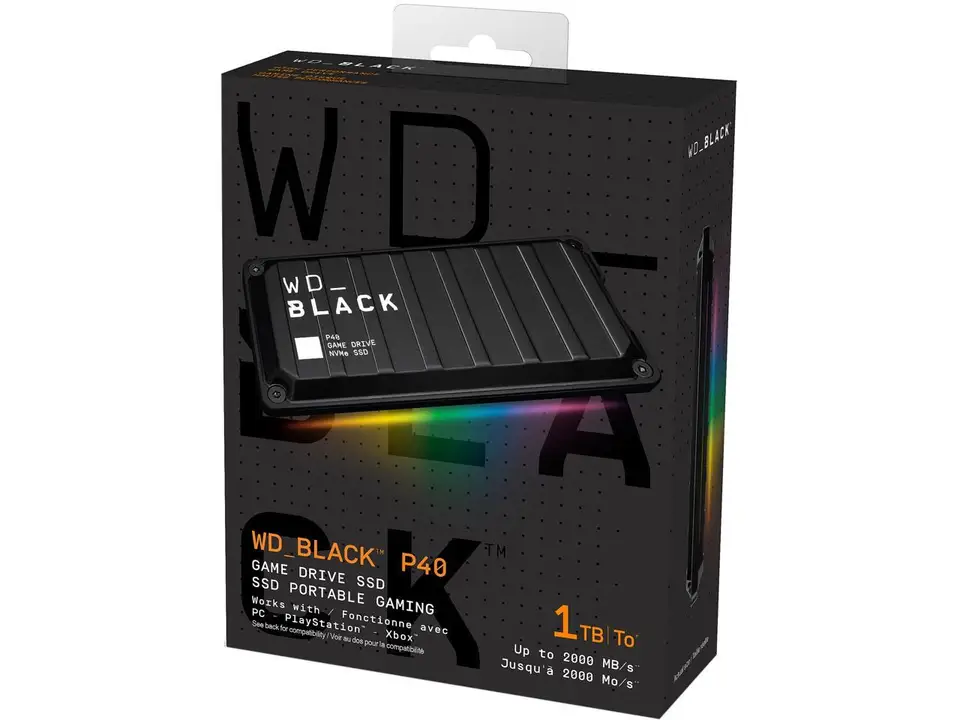 Western Digital WD BLACK P40 2TB USB 3.2 Gen 2x2 Type-C Game Drive