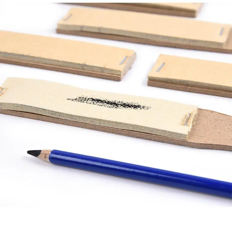 Fine art drawing pencil sandboard Drawing charcoal sharpening pen point sandpaper Color paper pencil sharpening sandboard 6