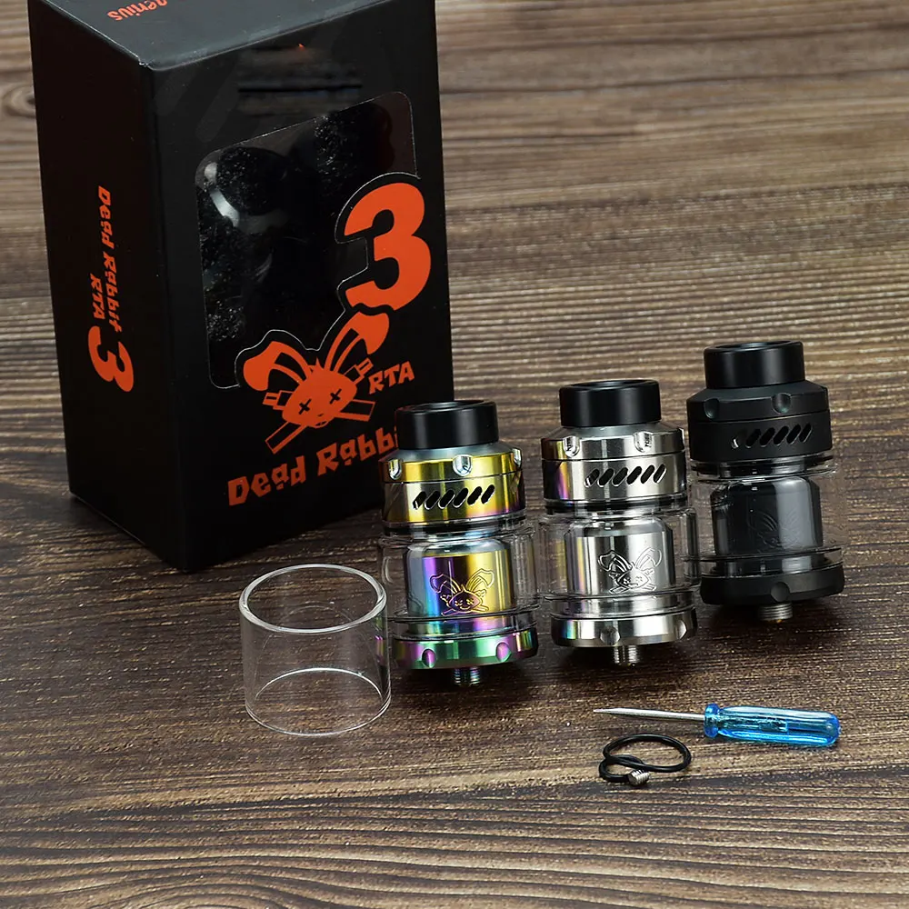

HOT Dead Rabbit v3 RTA Atomizer tank vape 25mm316ss Single Coil /Dual Coils E-Cigarette vape rta tank Atomizer 3.5ml/5.5ml Tank