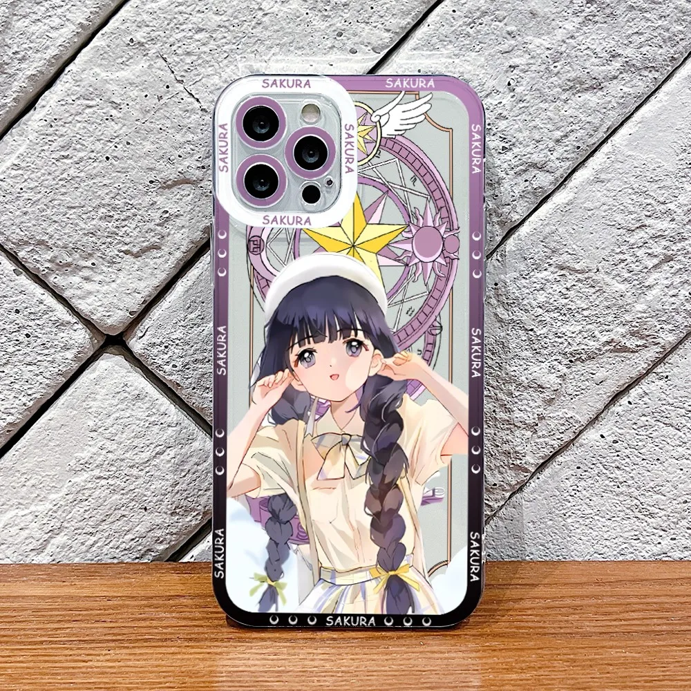 Clear TPU Soft Phone Case Featuring KINOMOTO SAKURA Design