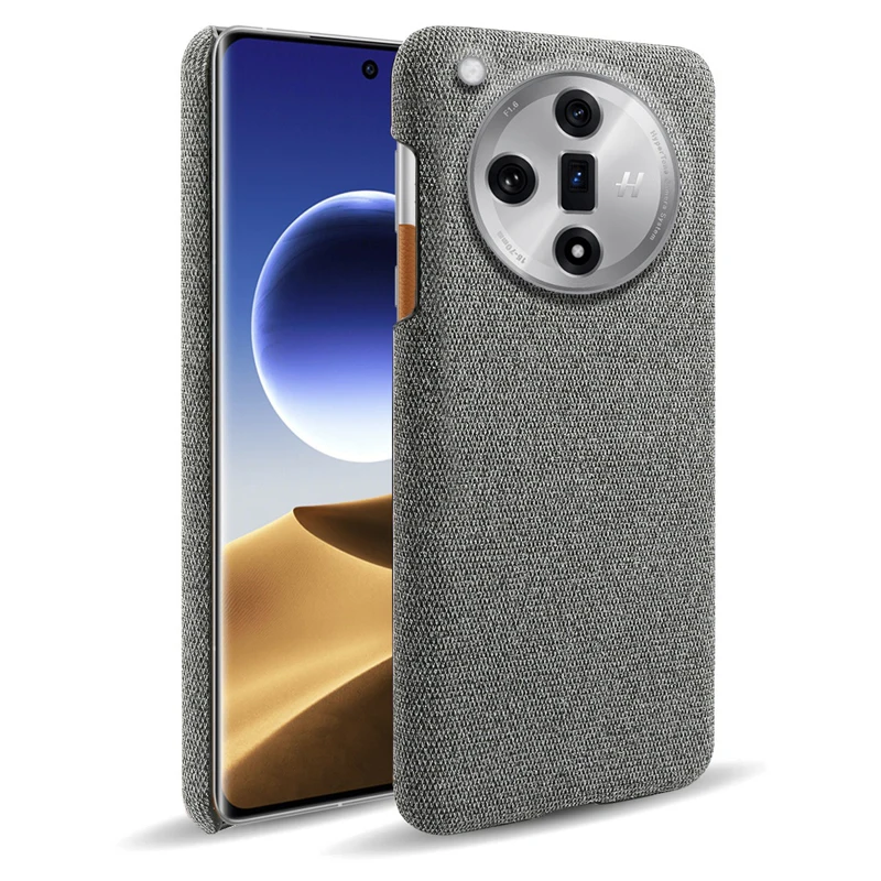 Funda Per Oppo Find X7 Ultra Case Hard Pc Antiscivolo Ultra Sottile Tessuto Tessuto Tessuto Cover Posteriore Per Trova X 7 Ultra