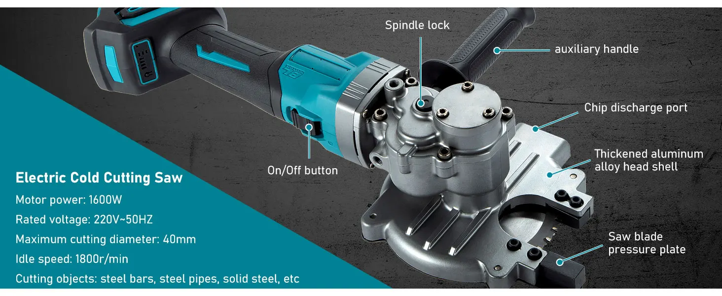 Portable Electric Rebar Cutter Cutting up to 3/2inch(4-40mm) Concrete Rebar Cutt