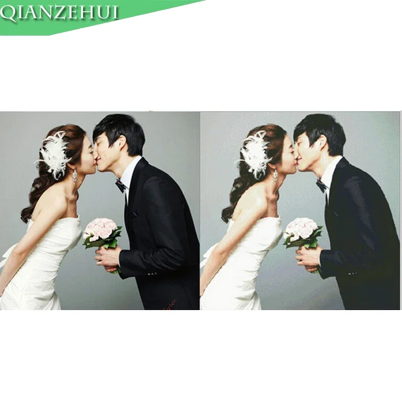 QIANZEHUI,Make your own 3D DIY Cross Stitch 100% Cotton full Cross Stitch Embroidery diy personal picture Photos Custom