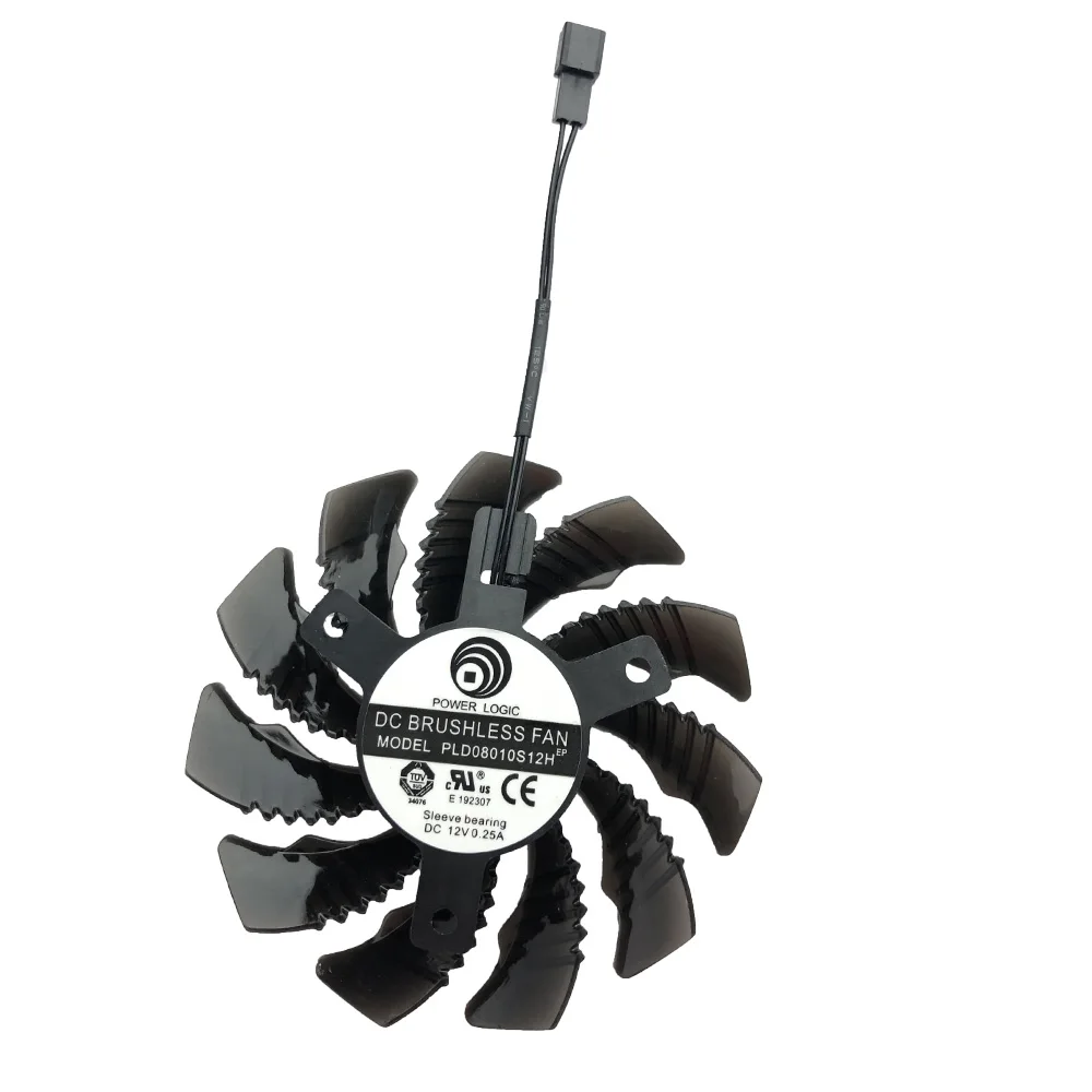 para Gigabyte Gtx 970 Windforce g1 Substituição da Placa Gráfica Cpu Fãs Intel-coolerpld08010s12h 75 mm ou 3pin - Imagem 4