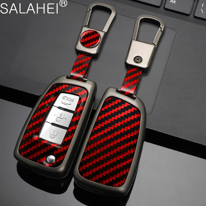 

Carbon Fiber Zinc Alloy Car Key Case Cover Shell Holder For Nissan Versa Maxima Rogue Armada Sentra Qashqai X-Trail 2022 2023