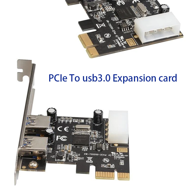 

Плата расширения контроллера PCI Express, Расширительная карта PCIE, слот, переходная карта, адаптер PCI-e к USB3.0, расширитель PCIe, преобразователь для ПК