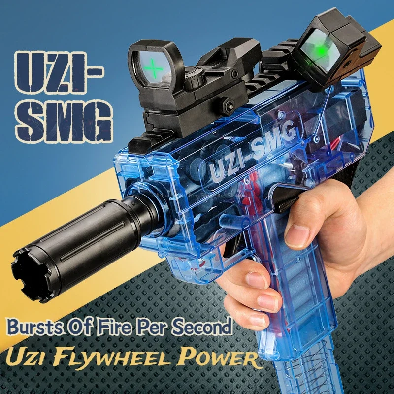 

Electric Soft Bullet Gun Toy Shockwave Uzi Weapon Submachine Gun Shooting Toy Gun Pistol For Children Adults Cs Go Best Gift