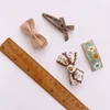 4/8pcs Korean Coffee Color Hair Pin Bow Knit Fabric Princess Hair Clips for Children Baby Girls Headwear Kids Hair Accessories 5