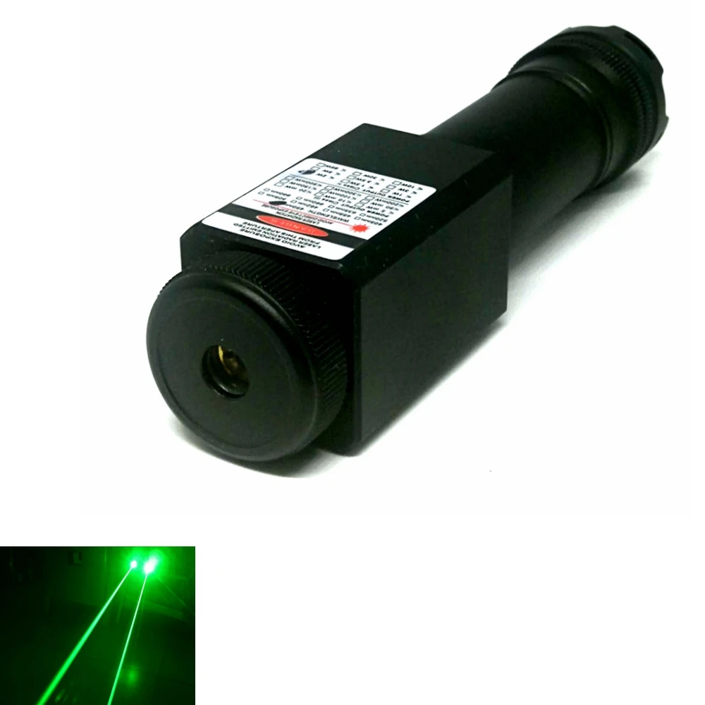 Focusable 520nm 1mw Green Dot Waterproof Laser Pointer Flashlight ...