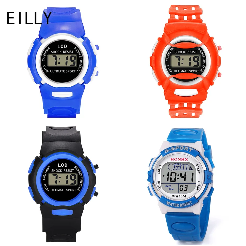 BrightColorChildDigitalWatchMiniRoundDigitalDialWatchesDaily