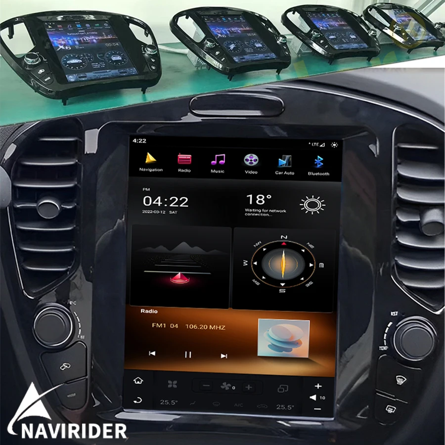 

10.4" Vertical Screen Car Radio Stereo For Infiniti ESQ Nissan JUKE 2014-2019 GPS Carplay Android 11 Car Multimedia Video Player