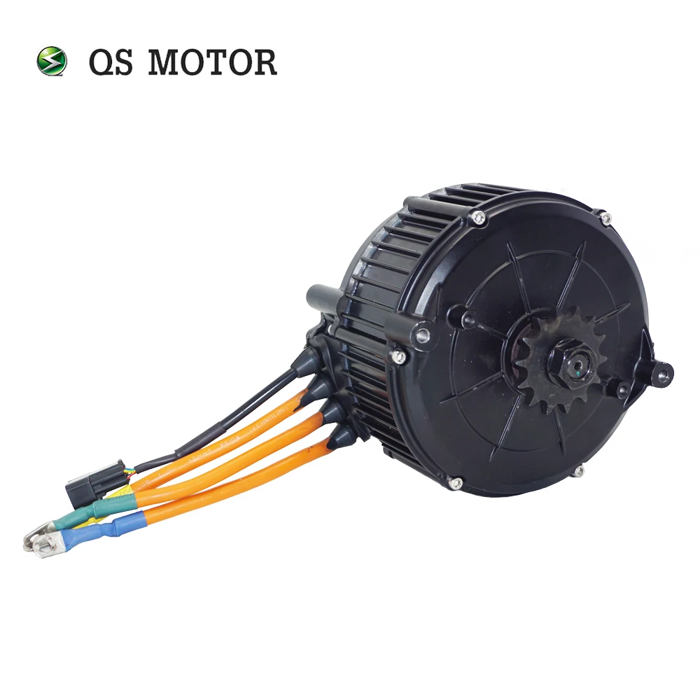 QS MOTOR QS165 V2 5000W 72V 35H PMSM Mid Drive Motor with 428 14T Sprocket for E-cycle