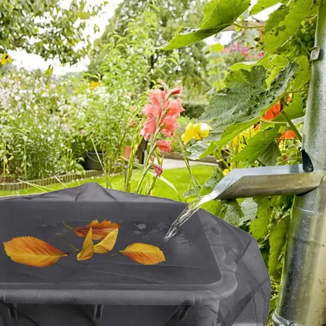 Eső Hordó Burkolat Kiváló Minőségű Hálófedél Feneke Húzózsinórral Védő Hálóval Történő Kültéri Betakarító Szerszám Fenekű Fedele - Image 2
