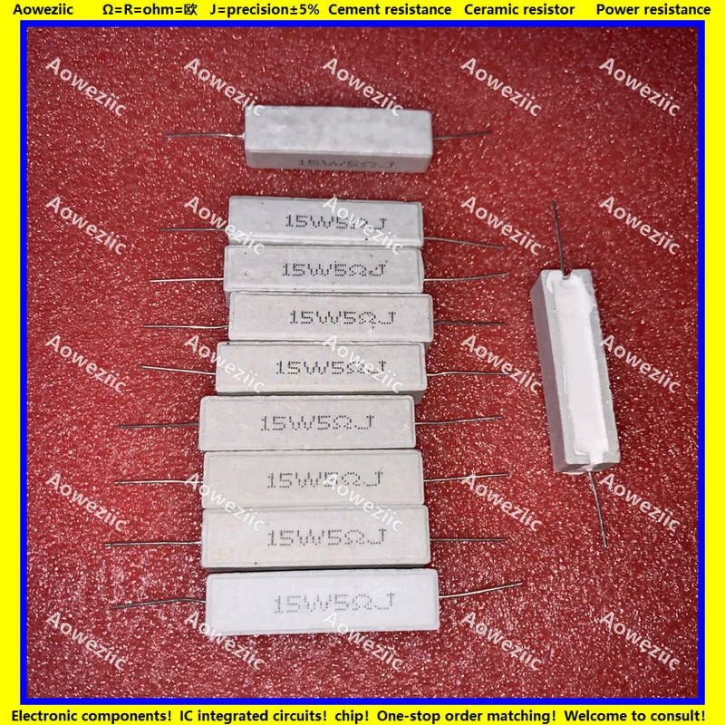 

10 шт. 15 Вт 0.1RJ 0.22R 0.33R R47J 0.51R 0.75R 0.82R 1Ω J 1.2R 2R 2.4R 3RJ 3.3R OHM горизонтальный цементный резистор ± 5% RX27-5 SQP
