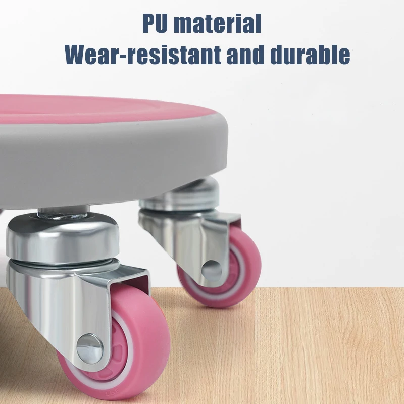 6 Caster Ab Roller, Ab Exercise Equipment with Knee Pads, Roller Wheel for Core Exercise Thickened Silent abs disc thickened