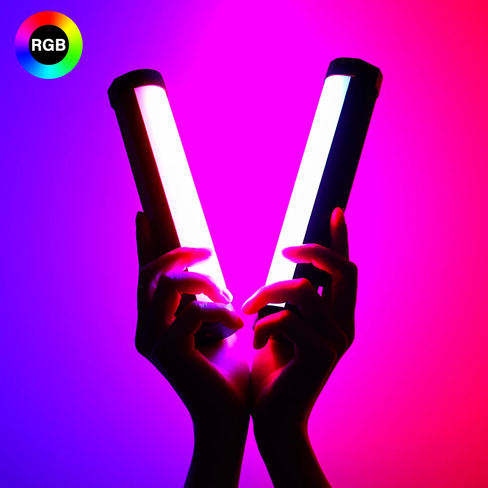 LUXCEO V8 RGB 라이트 완드 스틱 핸드 헬드 Led 램프 사진 사진 조명 3000-6000K TikTok Video Vlog 용