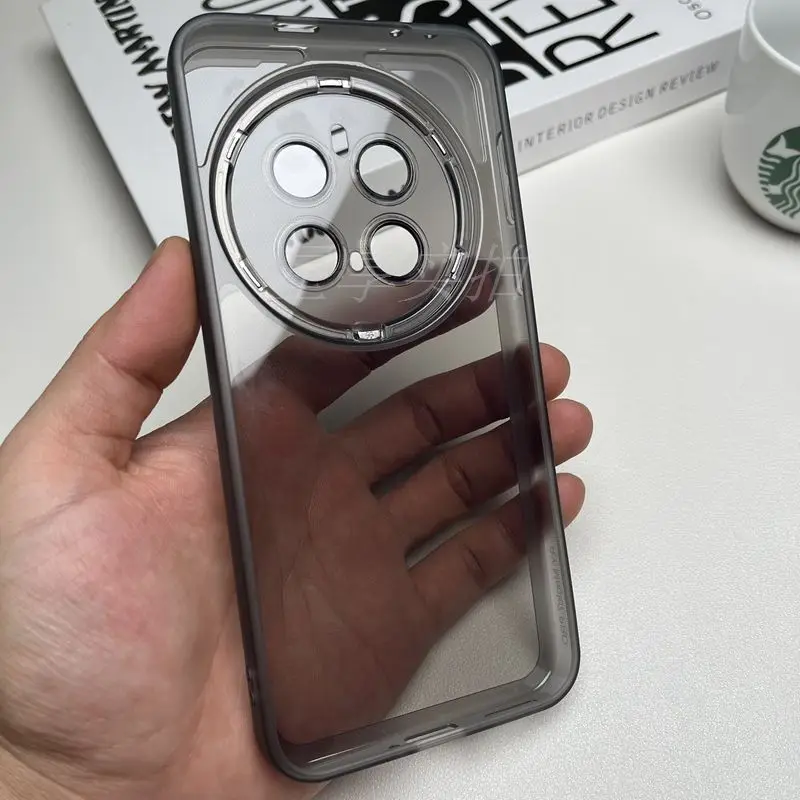 Transparent Magnetic Lens Protective Soft TPU Back Cover Case