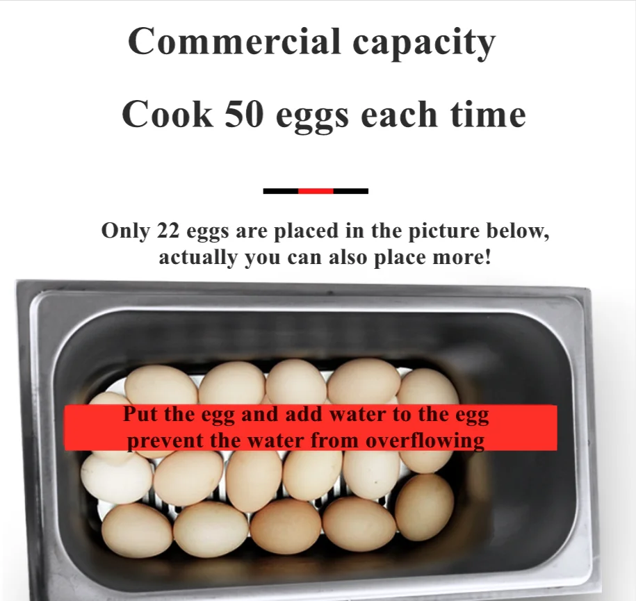 Commercial Electric Automatic egg boilers hot spring boiled egg machine Egg cooker warm water boiling machine With 50pcs