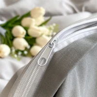 Gray Home Textile Comforter 100% Cotton Duvet Cover Set Bedding Sheet Quilt Cover Pillowcase Soft Breathable Bedspread Bed Linen 6