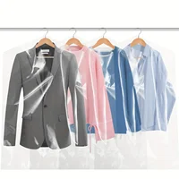 90pcs Clear Plastic Dry Cleaner Bags, 35.4 Inches, Dust-Proof Garment Covers w/ Secure Closure for Hanging Clothes & Storage 2