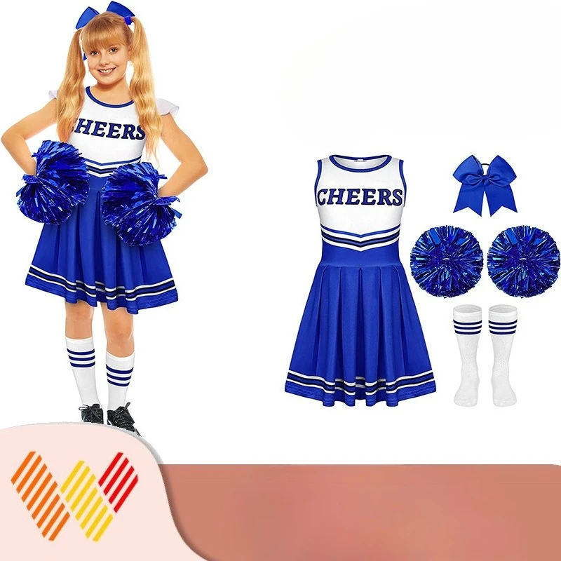 Children's Cheerleading Uniform CHEERS Uniform Student Cheerleading Exercise Performance Competition Dress
