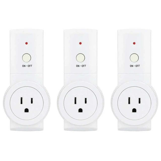 Remote Control Outlet Switch, Wireless On Off Power Plug 1800W