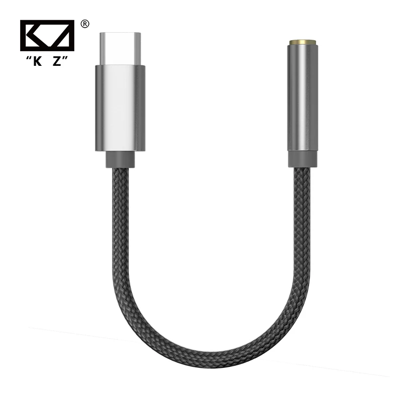Audio Adapter KZ AM01 Type-C to 3.5mm Hi-Fi DAC + IC Amplifier Dual Chip