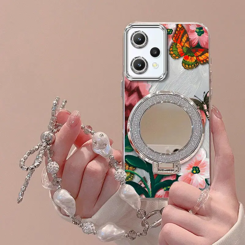 Vivid Flowers Bracelet Holder Phone Case Cover