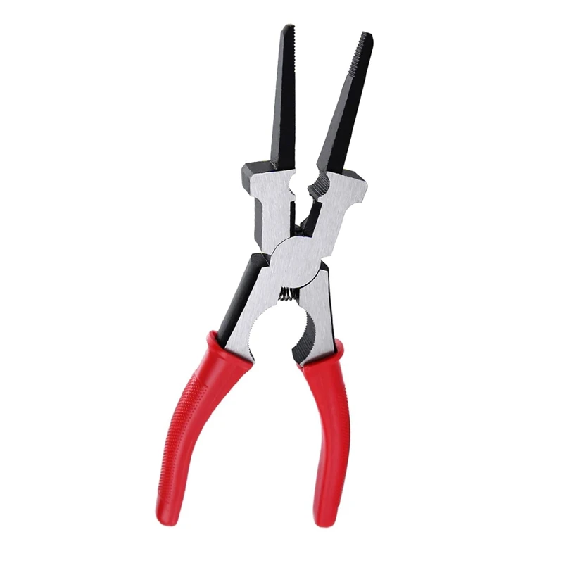 A83I-6PCS Welding Slag Removal Tool Set MIG Welding Pliers Set With Metal Plate Thickness Gauge Gloves Wire Gauge
