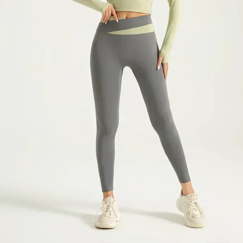 MIML Abbigliamento sportivo Donna Palestra Abbigliamento yoga Pantaloni color block da donna Leggings sportivi Abbigliamento yoga Allenamento Calzamaglia sportiva 2025 - immagine 2