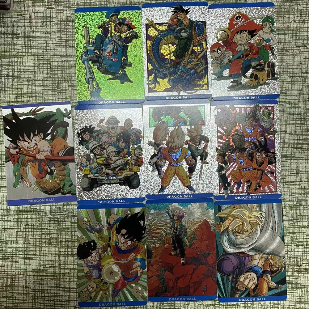 10 Pz/Set 2023 New Dragon Ball Goku Flash Cards Gohan Vegeta Classic Anime Game Collection Cards Regali Per Bambini