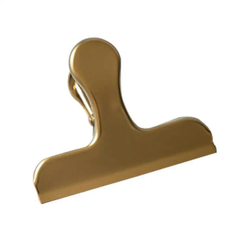 Nordic Style Metal Gold Duckbill Clip Long Tail Clip Kitchen Storage Food Snack Seal Sealing Bag Clips Sealer Clamp Kitchen Tool sealing clips,bag clips,bread bag clips,kitchen bag clips,storage bag clips