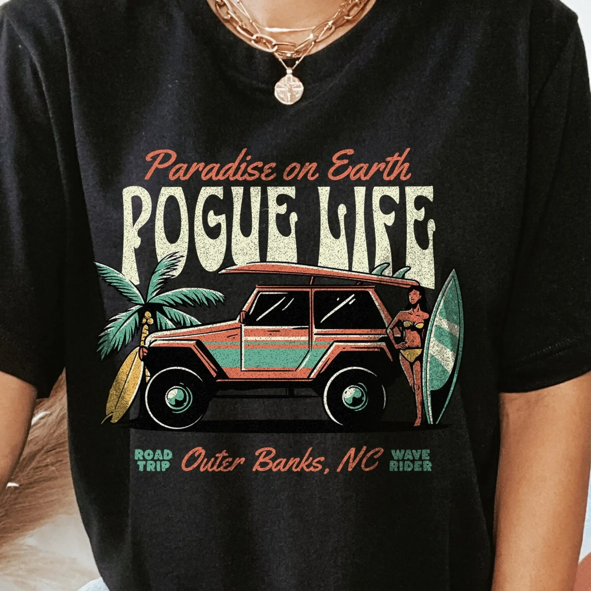Pogue Life T Shirt Outer Banks Capispalla Show Kiara Fan Pogues Obx Carolina